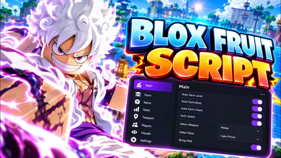 Blox Fruit Script 2026 – Fruit Finder, Auto Raid & Sea Event Farm | Roblox Script Guide